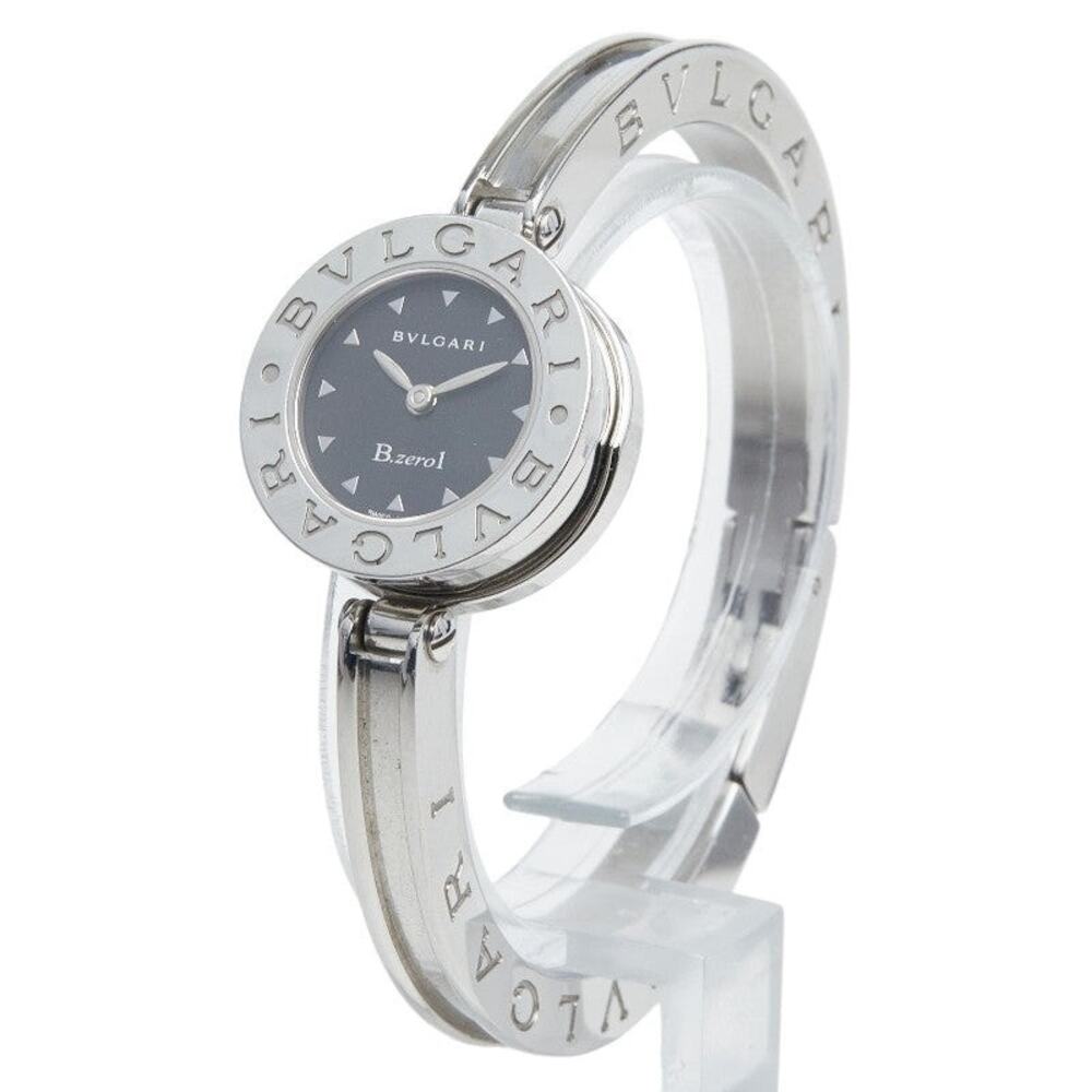 Bvlgari Bzero1 Watch BZ22S Quartz Black Dial Stainless Steel Black